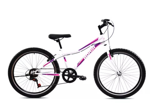 Adria Stinger 24" gyerek kerékpár Fehér-Rózsaszín 9-11 éveseknek 24 colos gyerek kerékpár | BELO BIKE