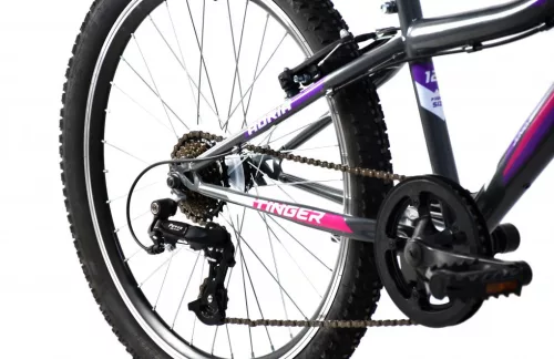 Adria Stinger 24 gyerek kerékpár Grafit-Lila 9-11 éveseknek 24 colos gyerek kerékpár | BELO BIKE