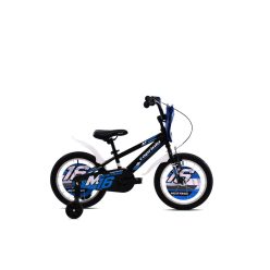   Capriolo Mustang 16" gyerek kerékpár Fekete-Kék 5-7 éveseknek
