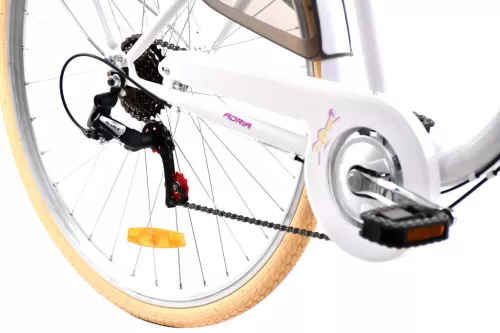 Adria Melody női városi 7 sebességes 28 kerékpár Fehér-Fekete