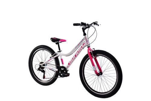 Capriolo Diavolo 400 24" gyerek kerékpár Fehér-Pink