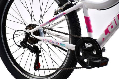 Capriolo Diavolo 400 24" gyerek kerékpár Fehér-Pink