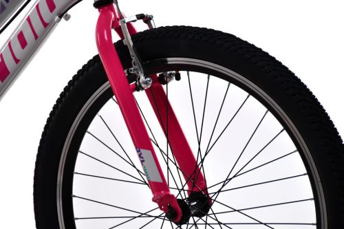 Capriolo Diavolo 400 24" gyerek kerékpár Fehér-Pink