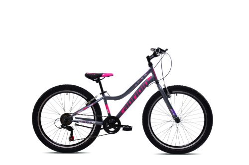 Capriolo Diavolo 400 24" gyerek kerékpár Grafit-Rózsaszín 2025 24 colos gyerek kerékpár | BELO BIKE