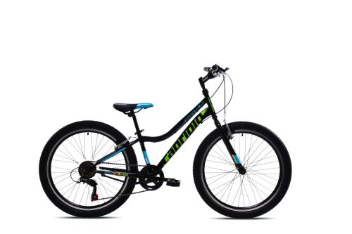 Capriolo Diavolo 400 24" gyerek kerékpár Fekete-Zöld