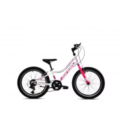   Capriolo Diavolo 200 20" gyerek kerékpár Fehér-Rózsaszín 2025 20 colos gyerek kerékpár | BELO BIKE