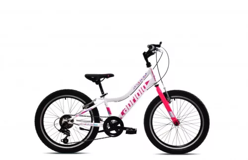 Capriolo Diavolo 200 20" gyerek kerékpár Fehér-Rózsaszín 2025 20 colos gyerek kerékpár | BELO BIKE