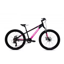   Capriolo LC KID 240 24"|24 colos gyerek kerékpár Fekete-Pink 9-11 éveseknek|BELO BIKE