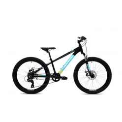   Capriolo LC KID 240 24"| 24 colos gyerek kerékpár Fekete-Kék 9-11 éveseknek|BELO BIKE