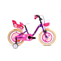   Adria Fantasy 16 hercegnős gyerek kerékpár Lila-Rózsaszín-Krém 16 colos gyerek kerékpár | BELO BIKE