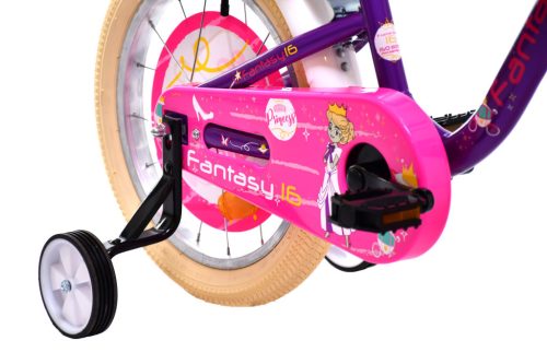 Adria Fantasy 16 hercegnős gyerek kerékpár Lila-Rózsaszín-Krém 16 colos gyerek kerékpár | BELO BIKE