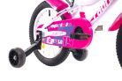 Capriolo Diavolo 14" LEDes pótkerekes gyerek kerékpár Fehér-Rózsaszín