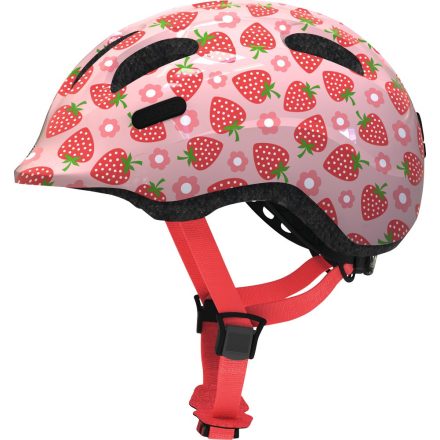 ABUS kerékpáros gyerek sisak Smiley 2.1, In-Mold, rose strawberry, M (50-55 cm)