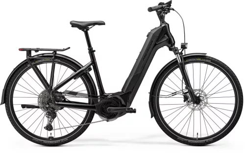 MERIDA eFLOAT CITY 600 EQ I2 S METÁLFEKETE (FEGYVERSZÜRKE) - BOSCH férfi elektromos kerékpár