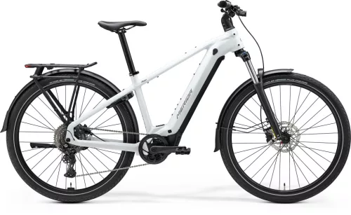 MERIDA eFLOAT TK 400 EQ II1 GYÖNGYFEHÉR (FEGYVERSZÜRKE) - BOSCH férfi elektromos kerékpár