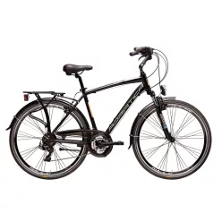   ADRIATICA SITY 2 700C 21s fekete 55cm  férfi városi trekking kerékpár