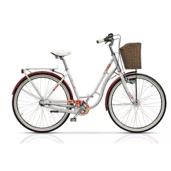   CROSS PICNIC fehér (színes virágok) férfi trekking kerékpár