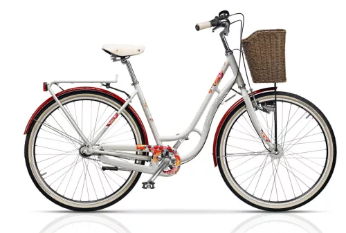 CROSS PICNIC fehér (színes virágok) férfi trekking kerékpár