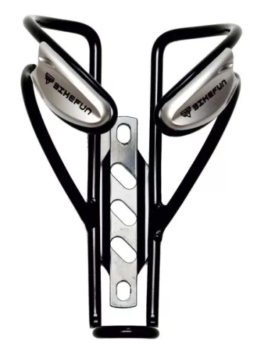 Kerékpáros Kulacstartó BIKEFUN CATCH alu fekete műanyag betéttel