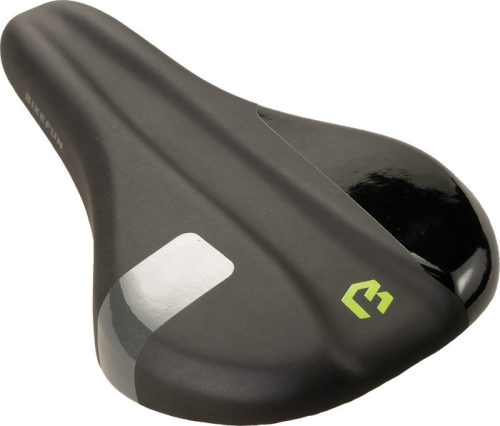 Kerékpáros Nyereg BIKEFUN CHAMPION BOY junior, fekete-szürke