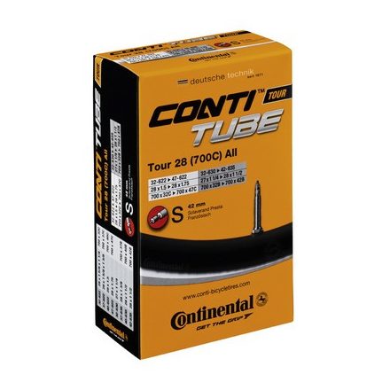 Continental kerékpáros belső gumi 32/47-609/642 Tour 28 all S42 dobozos