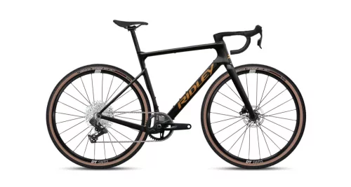 RIDLEY ASTR Rival XPLR 1x13 Fekete metál/bronz arany L