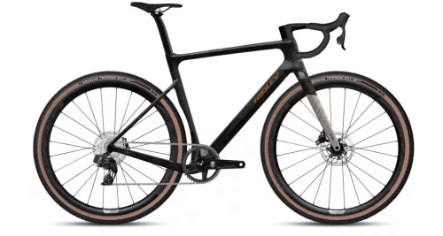 Ridley E-ASTR elektromos gravel kerékpár – Apex XPLR AXS, UD karbon / ezüst / bronzarany, L méret