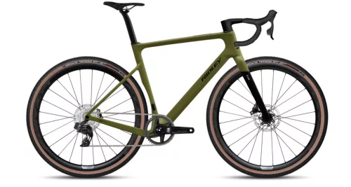 RIDLEY E-ASTR gravel e-bike – Apex XPLR AXS, krokodilzöld / UD karbon, S méret