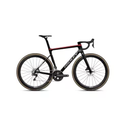   Ridley Falcn RS Ultegra Di2 országúti kerékpár – UD karbon / cukorka-piros metál / ezüst, M méret