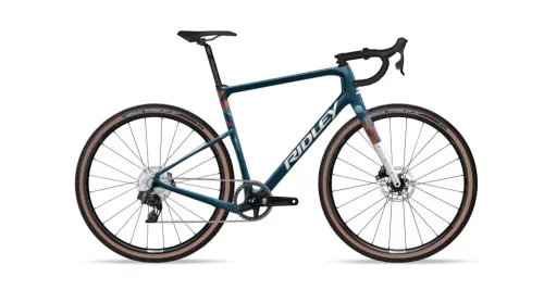 RIDLEY kolo KANZO Adventure Force XPLR Jeans Blue Metallic/White L