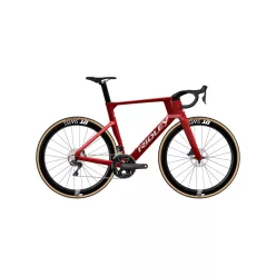   Ridley Noah Fast Ultegra Di2 aero országúti kerékpár — metál candy piros / fekete / fehér, S