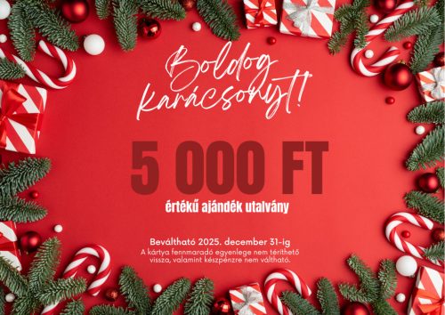 Kerékpáros karácsonyi ajándékutalvány 5 000 Ft értékben